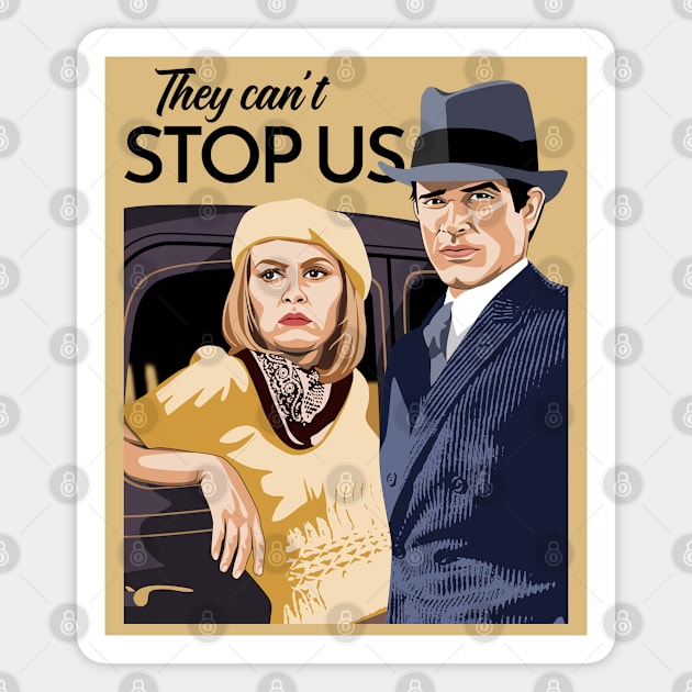 BONNIE and CLYDE Magnet by Tiro1Linea